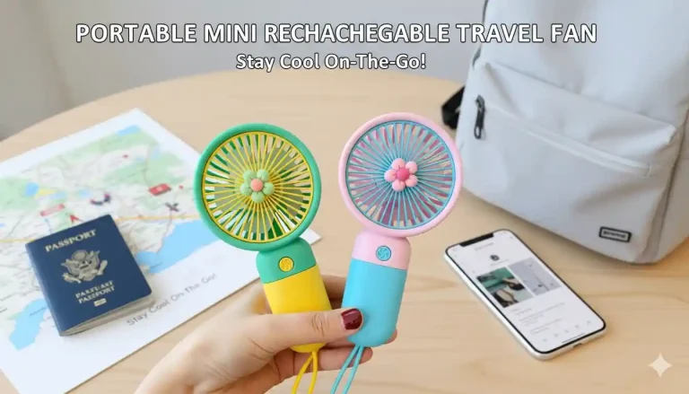 Portable Mini Rechargeable Travel Fan