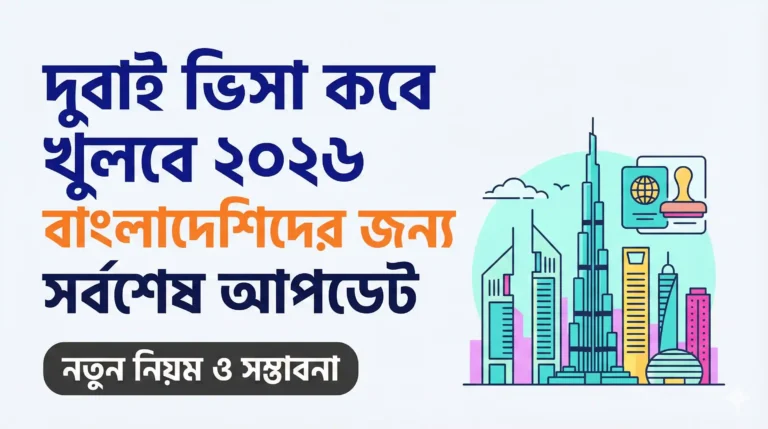 দুবাই ভিসা কবে খুলবে ২০২৬