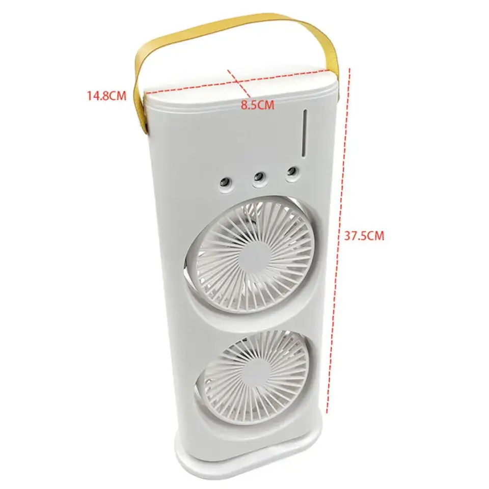 Non-Rechargeable Portable Light Humidifier Double-Ended Spray Fan 3 Non-Rechargeable Portable Light Humidifier Double-Ended Spray Fan - Image 3