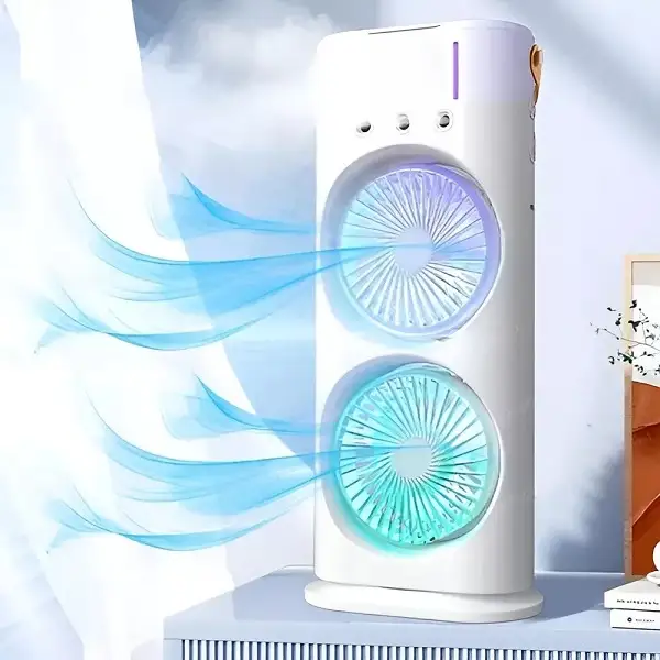 Non-Rechargeable Portable Light Humidifier Double-Ended Spray Fan 1 Non-Rechargeable Portable Light Humidifier Double-Ended Spray Fan
