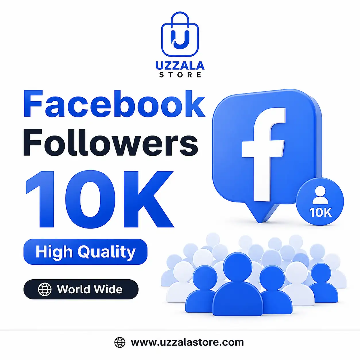 Facebook followers 10k High Quality (World Wide) 1 Facebook followers 10k High Quality (World Wide)