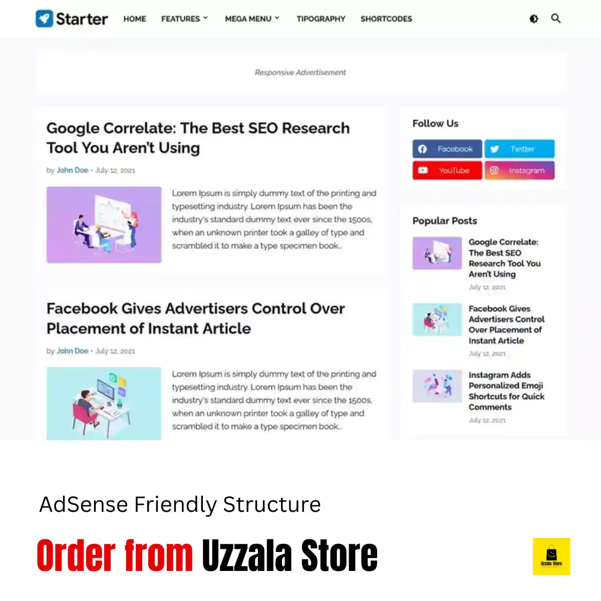 Starter v1.8.0 Premium Blogger Template 1 Starter v1.8.0 Premium Blogger Template