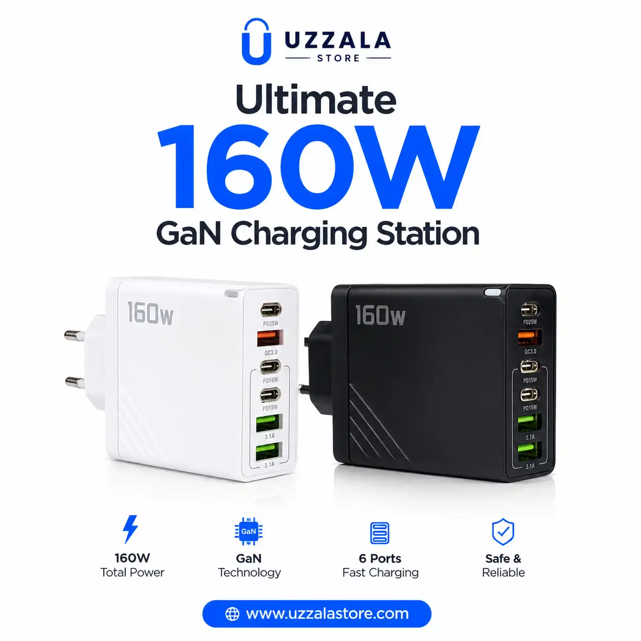 Ultimate 160W GaN Charging Station 1 Ultimate 160W GaN Charging Station
