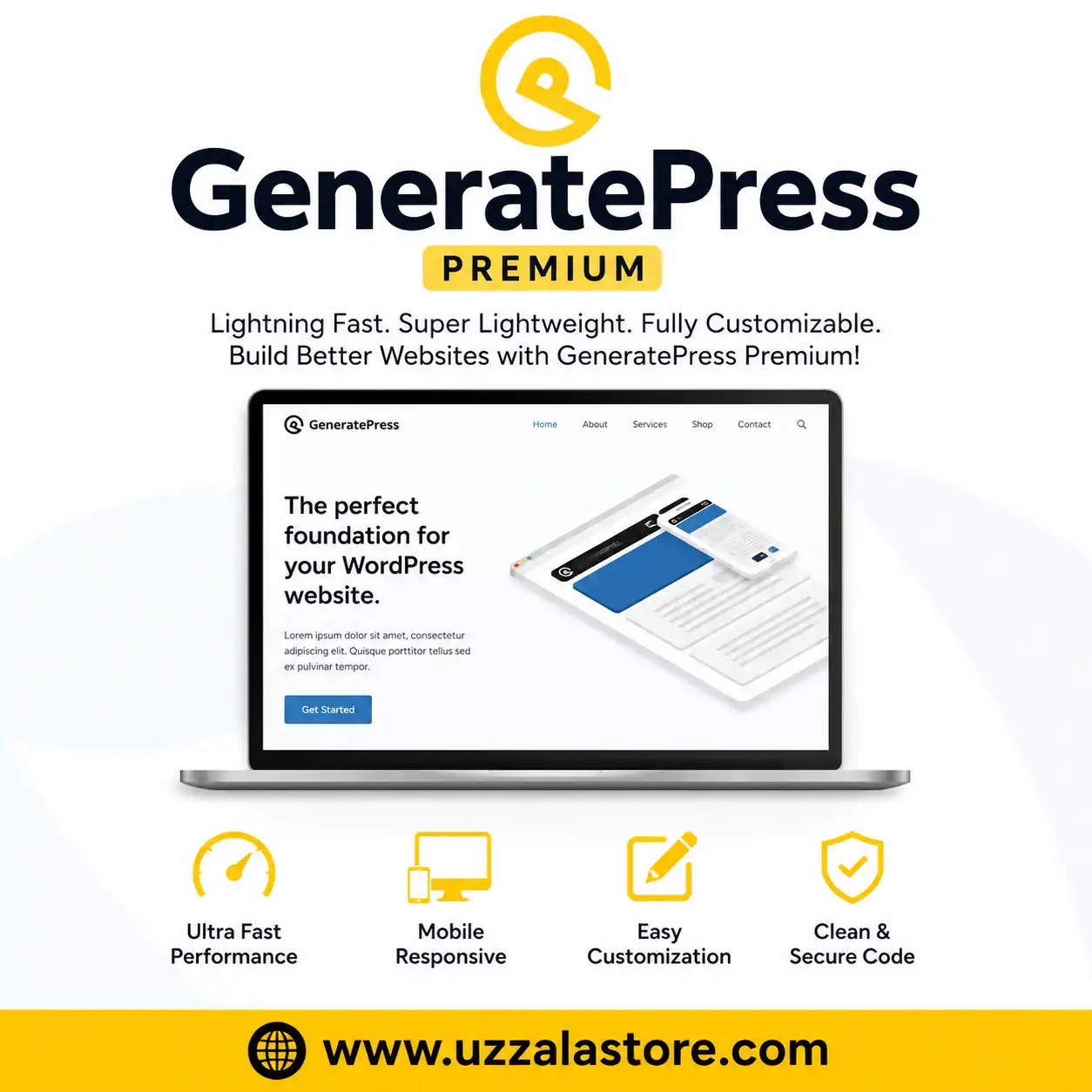 GeneratePress Premium Lightweight WordPress theme 1 GeneratePress Premium uzzala store