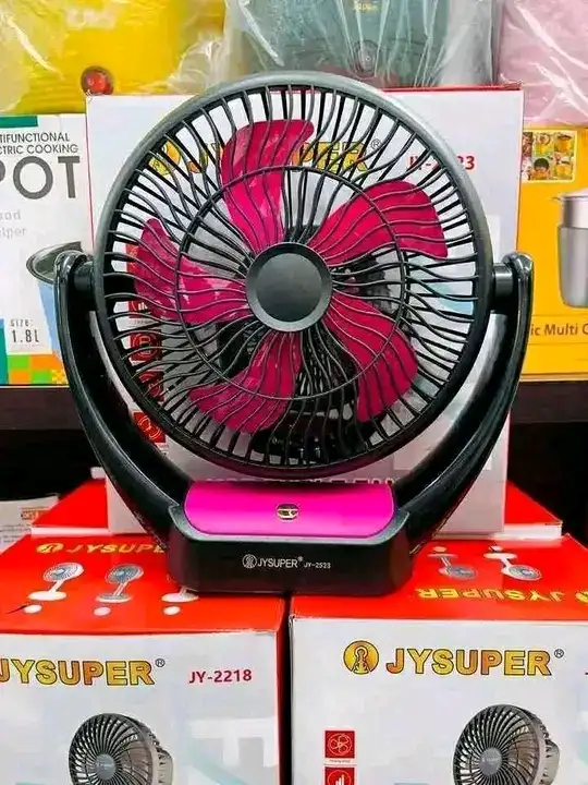 JY Super 2523 Rechargeable Table Fan 2 JY Super 2523 Rechargeable Table Fan uzzala store uzzala