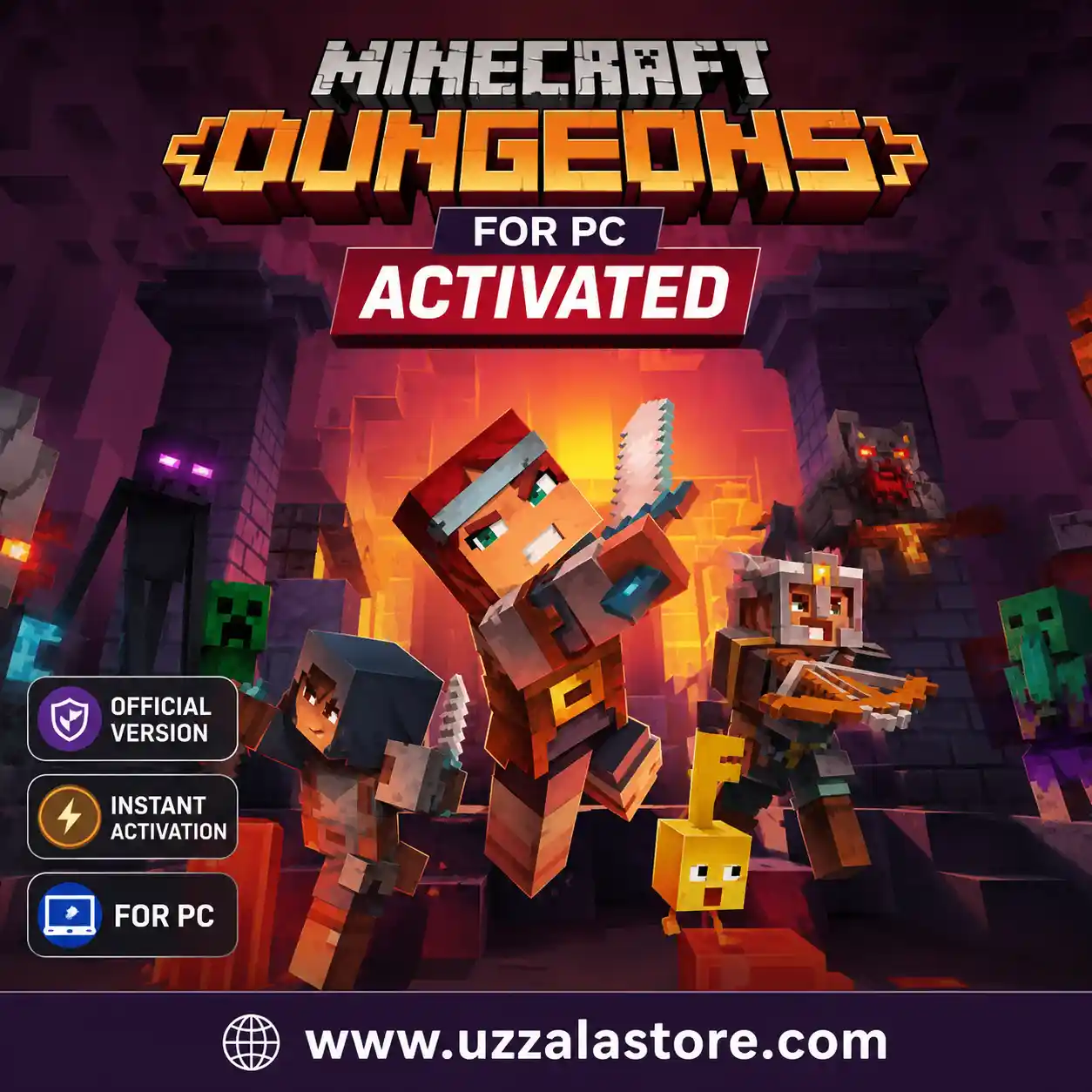 Minecraft Dungeons for PC - Activated 1 Minecraft Dungeons for PC - Activated uzzala store
