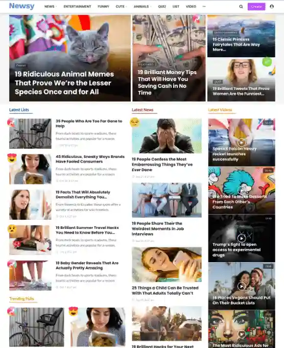 Newsy Premium Viral News & Magazine WordPress Theme 2 Newsy Premium Viral News & Magazine WordPress Theme - Image 2